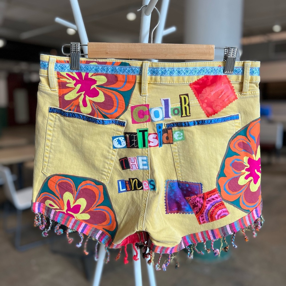 Outside The Lines Upcycled Custom Patchwork Colla… - image 2